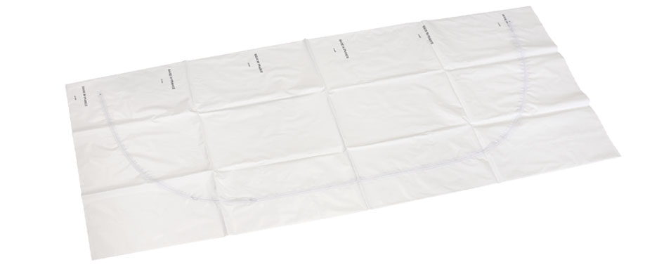 housse funéraire biodégradable hyodall pour corps - existe en fermeture droite ou fermeture en u