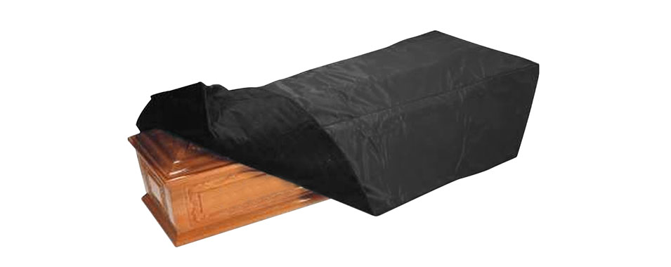 housse funéraire de protection matelasée pour cercueil en nylon hyodall